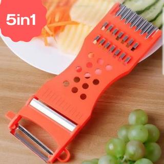 มีดปอกผักผลไม้ ที่ขูดมะละกอ มีดปอกอเนกประสงค์5in1