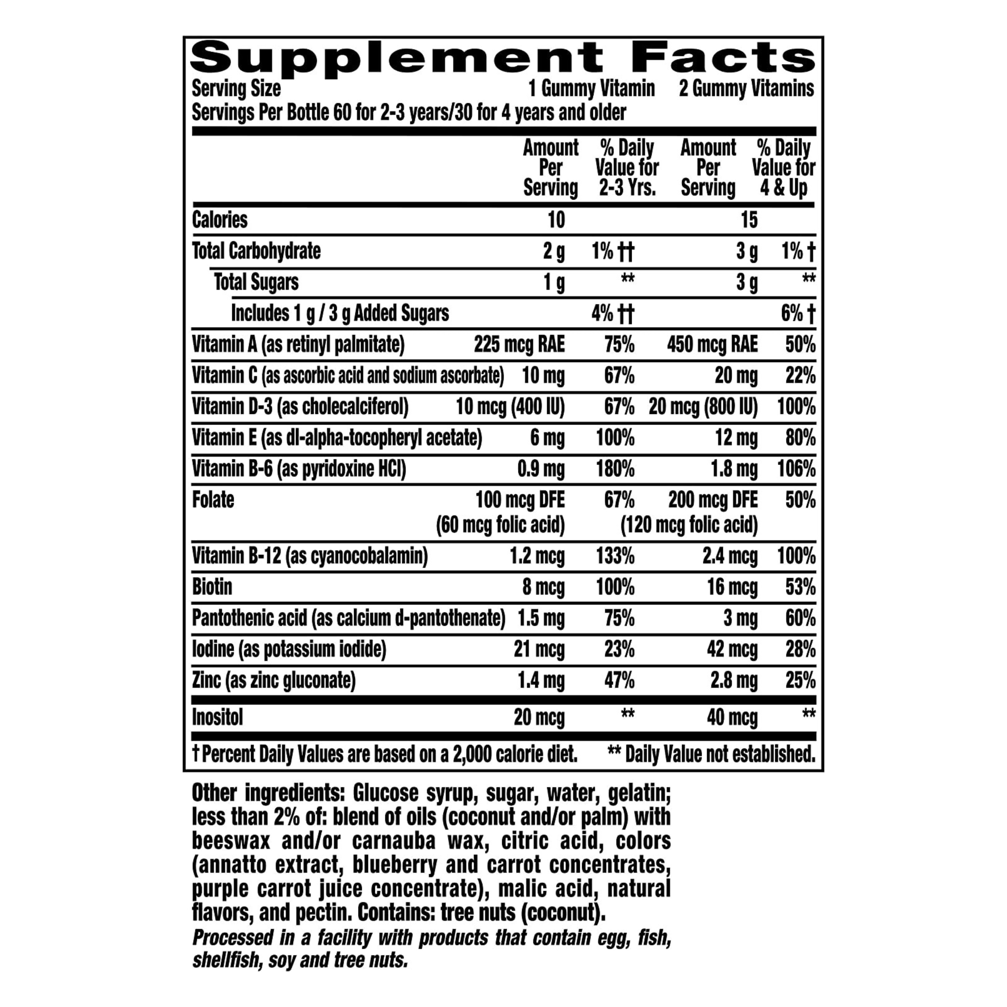 วิตามินรวมสำหรับเด็กชนิดกัมมี่ L'il Critters Paw Patrol Complete Multivitamin (190 Gummies)