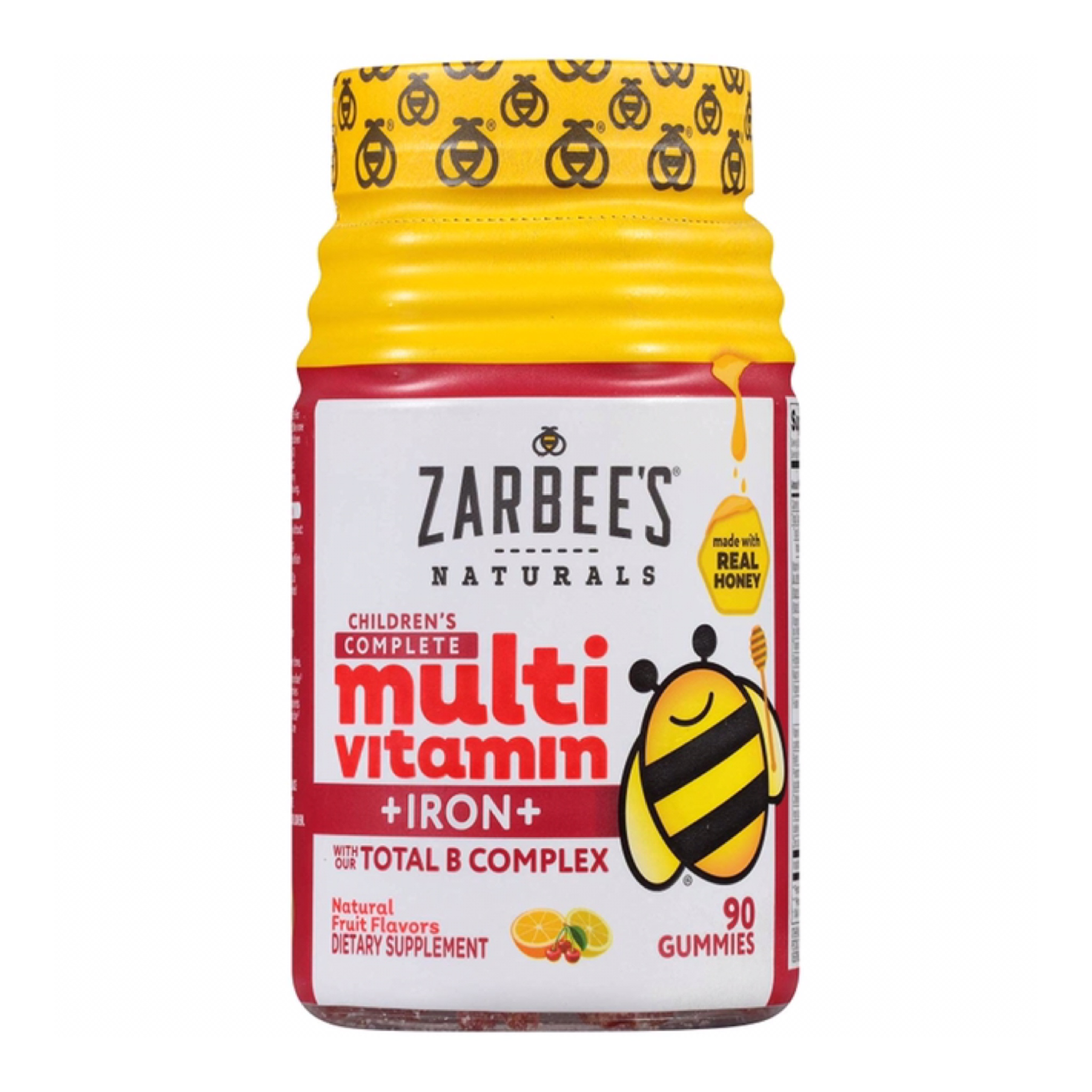 วิตามินรวมชนิดกัมมี่สำหรับเด็ก Zarbee’s Naturals Children’s COMPLETE Multivitamin +IRON+ with our Total B Complex