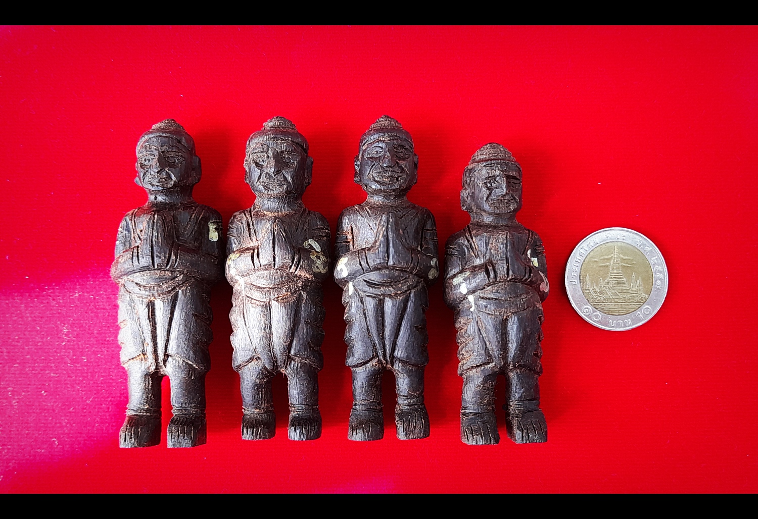 กุมาร เนื้อไม้ตะเคียนแท้ (สูง3นิ้ว) ปี2564 #ปลุกเสกแล้ว #รับประกันแท้ - หลวงพ่อสมศักดิ์ วัดการเปรียญ จ.ชัยนาท