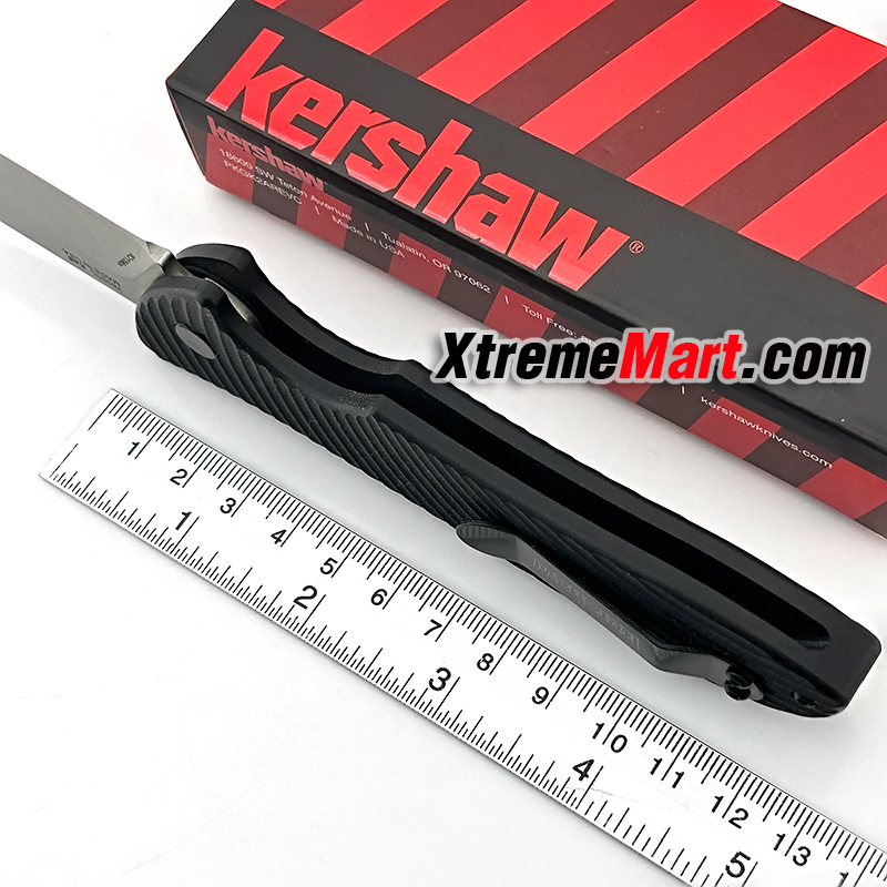 มีดพับ Kershaw7600 ด้ามสีดำ พกพาง่าย ด้ามจับถนัดมือ มีดเดินป่า มีดแคมป์ปิ้ง