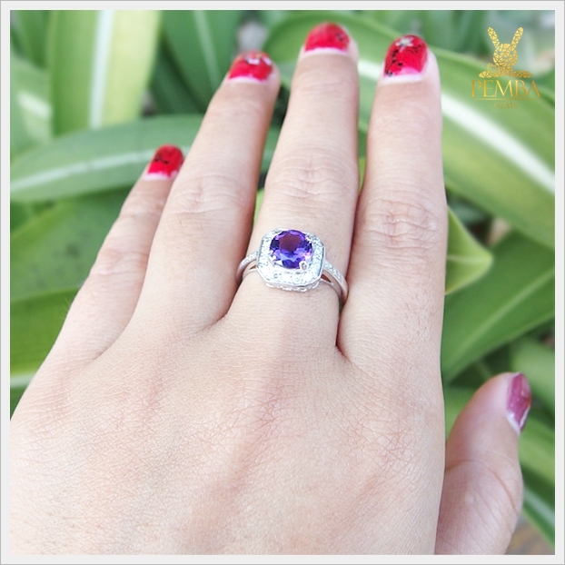 แหวนอเมทิสต์แท้ เสริมสติปัญญาปราดเปรื่อง ความคิดสร้างสรรค์