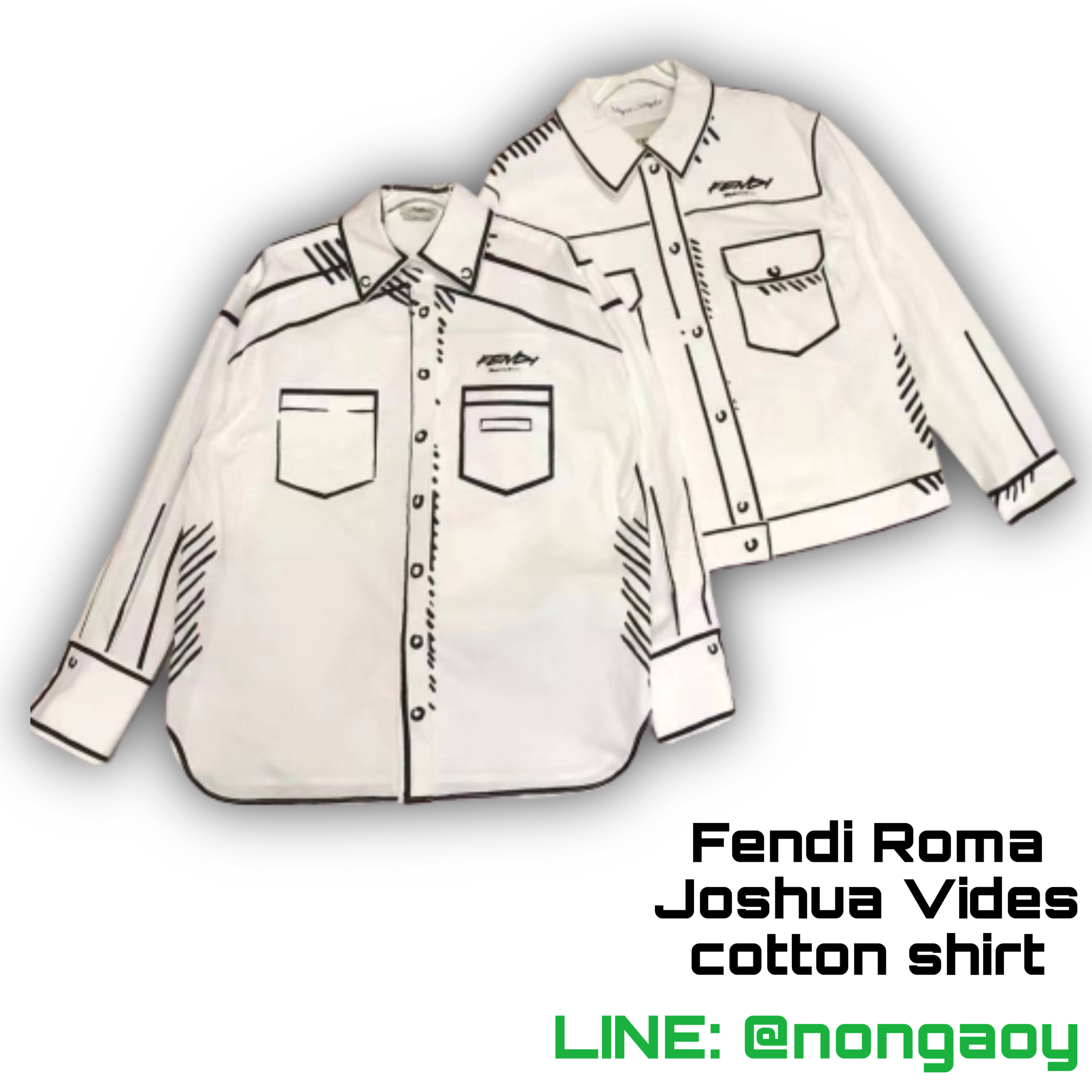 Fendi Roma Joshua Vides cotton shirt