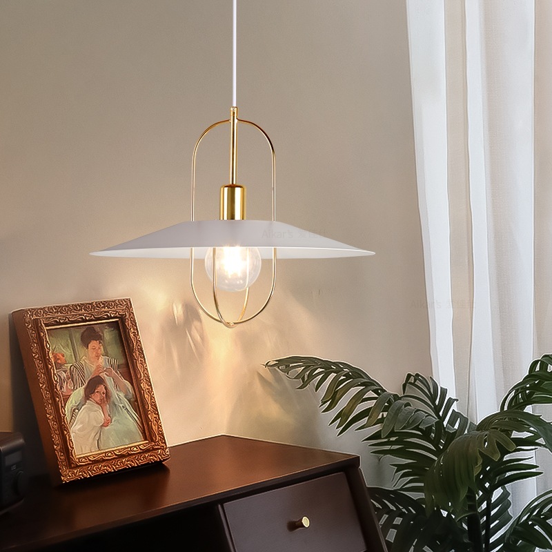 โคมไฟแขวนเพดานสไตล์ Modern Luxury โครงเหล็กสีทองทูโทนกว้าง 40CM [ML-7014]