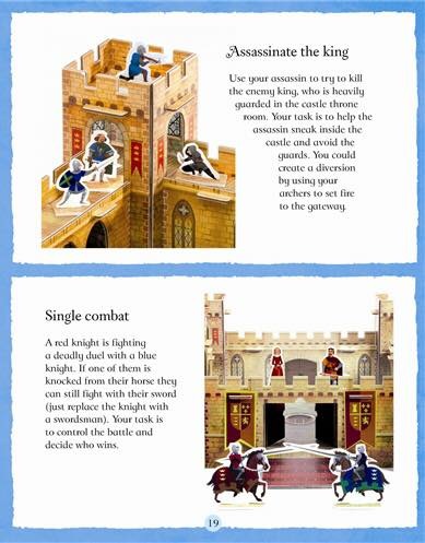 หนังสือและชุดประกอบปราสาทอัศวินจำลอง Slot-Together Castle