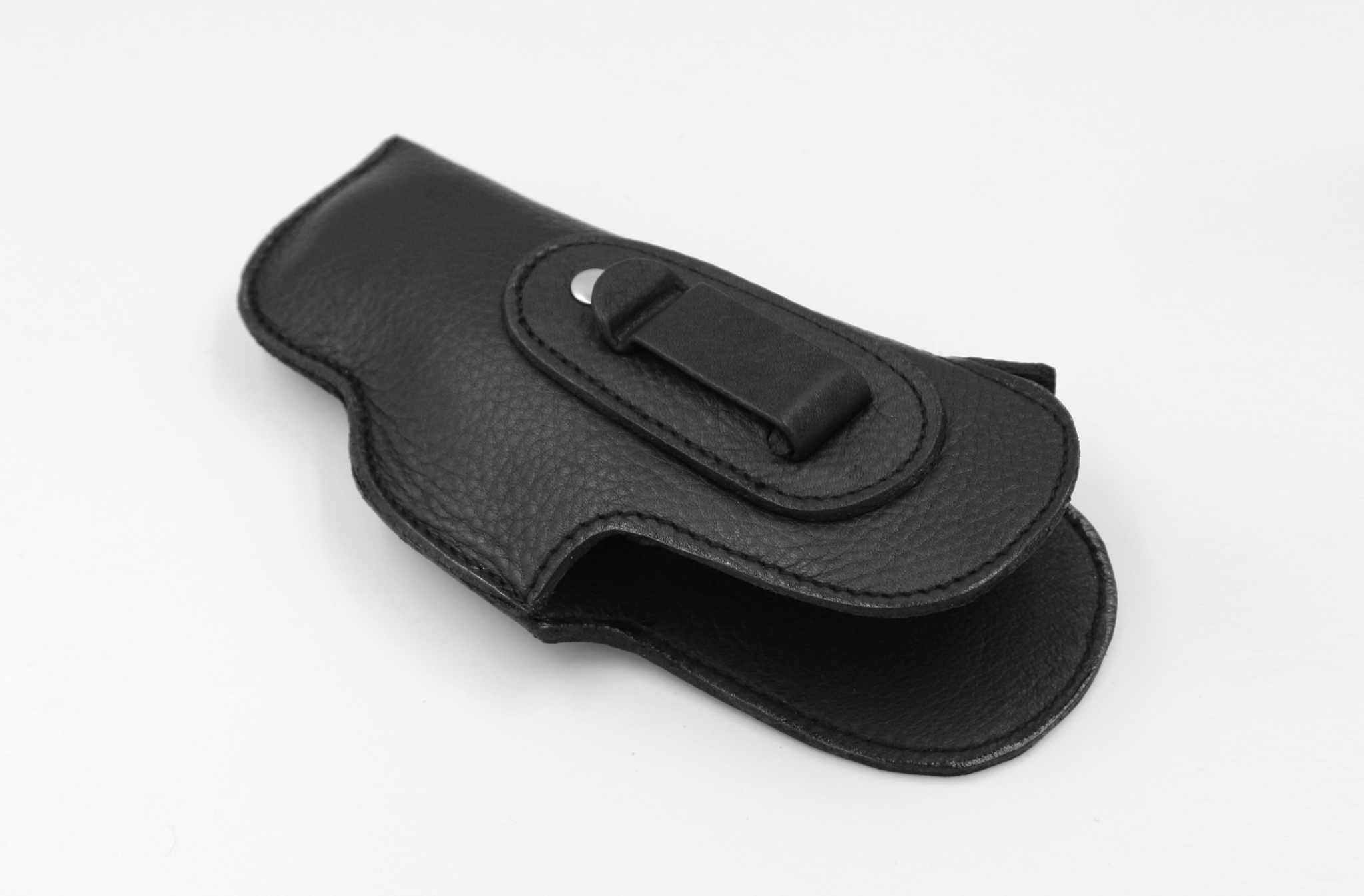 ซองพกปืนพกในหนังชามัวร์_ซ้าย(KO150) สีดำ