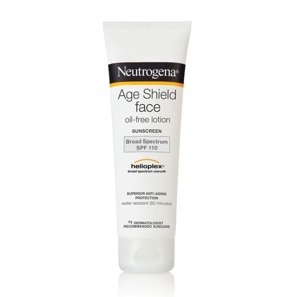 โลชั่นกันแดดสำหรับผิวหน้า Neutrogena Age Shield Face Oil-Free Lotion Sunscreen SPF 110