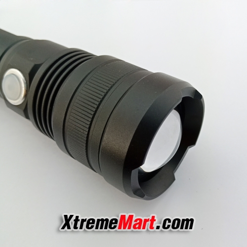 ชุดไฟฉายซูม Ultrafire P512 หลอด T9 4 Chip 1800LM แสงขาว 5 โหมด USB rechargeable zoom flashlight
