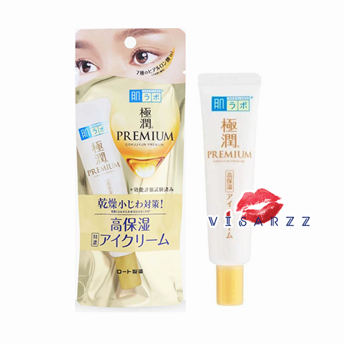 Hada Labo Gokujyun Premium Hyaluronic Eye Cream 20g ใหม่ล่าสุด อายครีม พรีเมี่ยม จากฮาดะลาโบะ ให้ความชุ่มชื้นได้ยาวนานตลอดวัน พร้อมลดเลือนริ้วรอยแห่งวัยรอบดวงตา