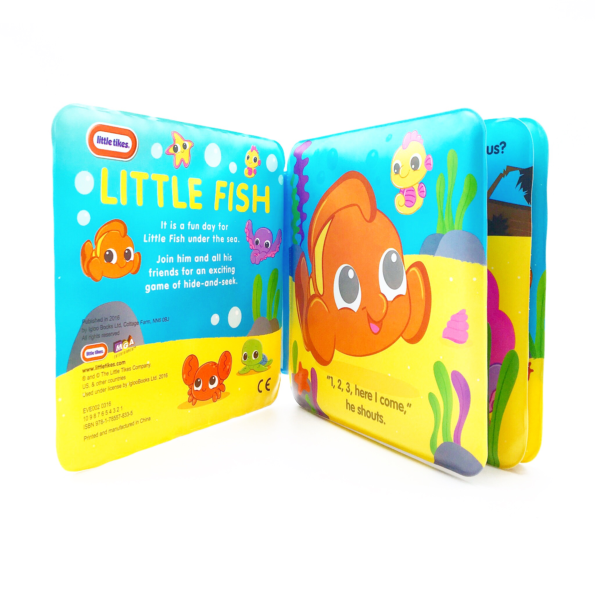 หนังสือสำหรับเวลาอาบน้ำแสนน่ารัก Little Tikes Little Fish Bathtime Fun
