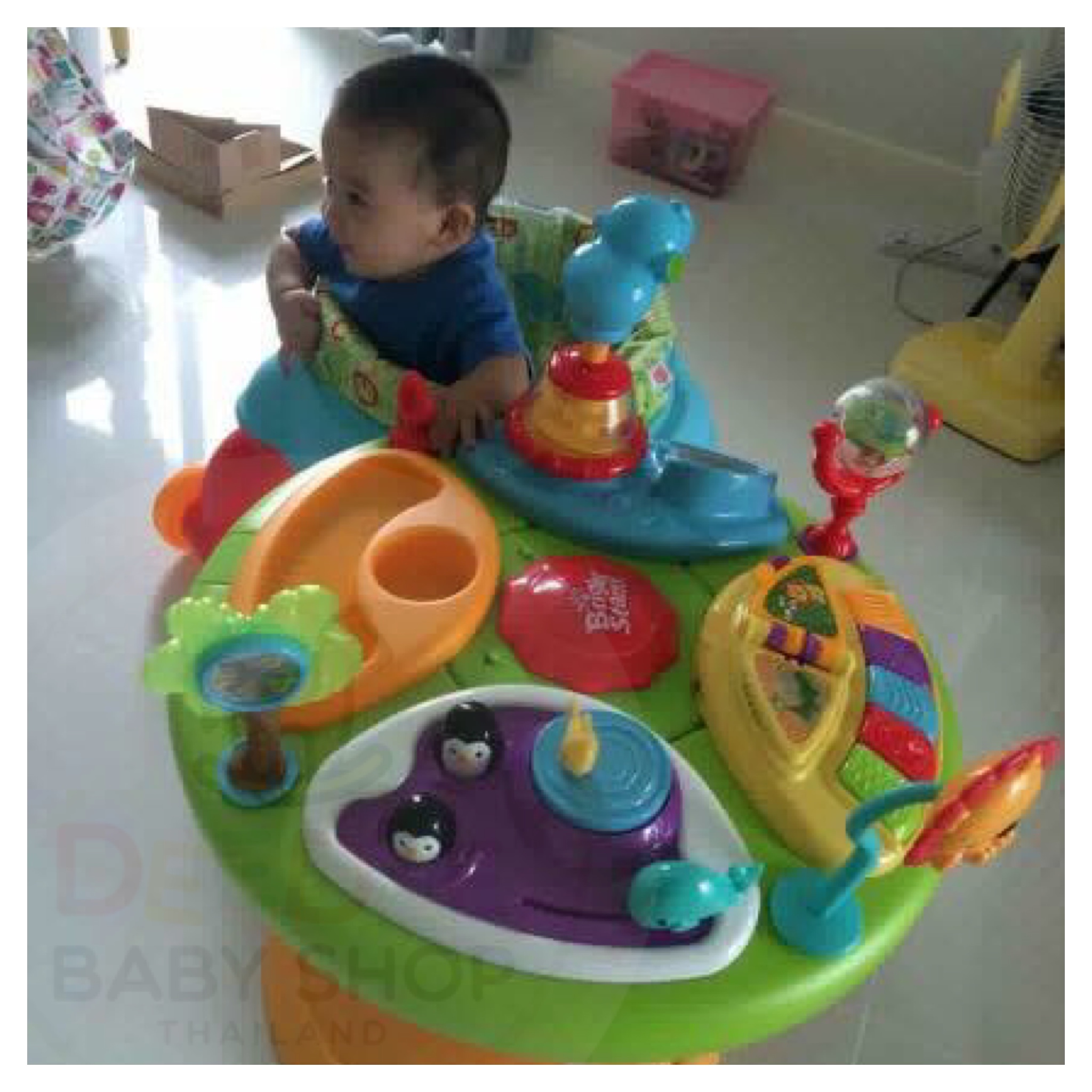 โต๊ะกิจกรรมเสริมพัฒนาการ Bright Starts Around We Go Zippity Zoo 3-in-1 (AWG)