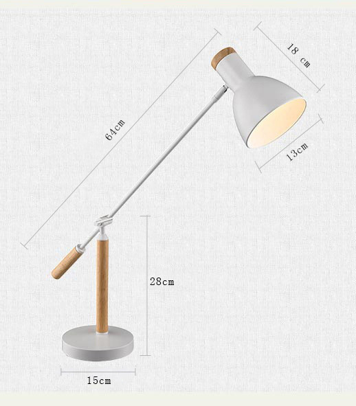 โคมไฟตั้งโต๊ะตกแต่งด้วยไม้เนื้อแข็ง [AT-8063]