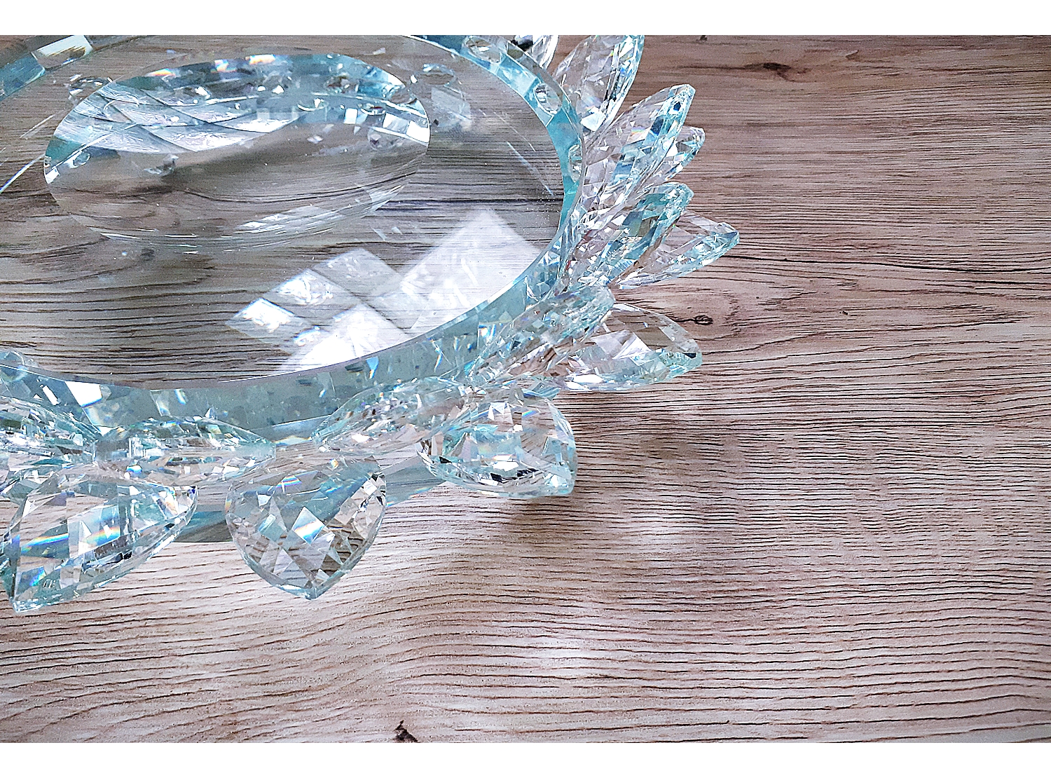 ฐานวางลูกแล้ว ขาตั้งที่วางลูกแก้ว ฐานคริสตัลกลีบดอกบัว2ชั้น คละสีต่างๆ หลากสี หลายขนาด (ขายปลีก ขายส่ง)