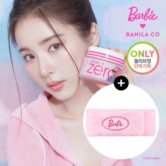 (ไซส์ใหญ่ 125mL + แถมผ้าคาดผม Barbie) Banila Clean It Zero Cleansing Balm คลีนซิ่งบาล์มเนื้อเชอร์เบทสุดฮิตที่แทยอนเป็นพรีเซนเตอร์ เคลมว่าขายดีทุกๆ 3.1 วินาทีทั่วโลก