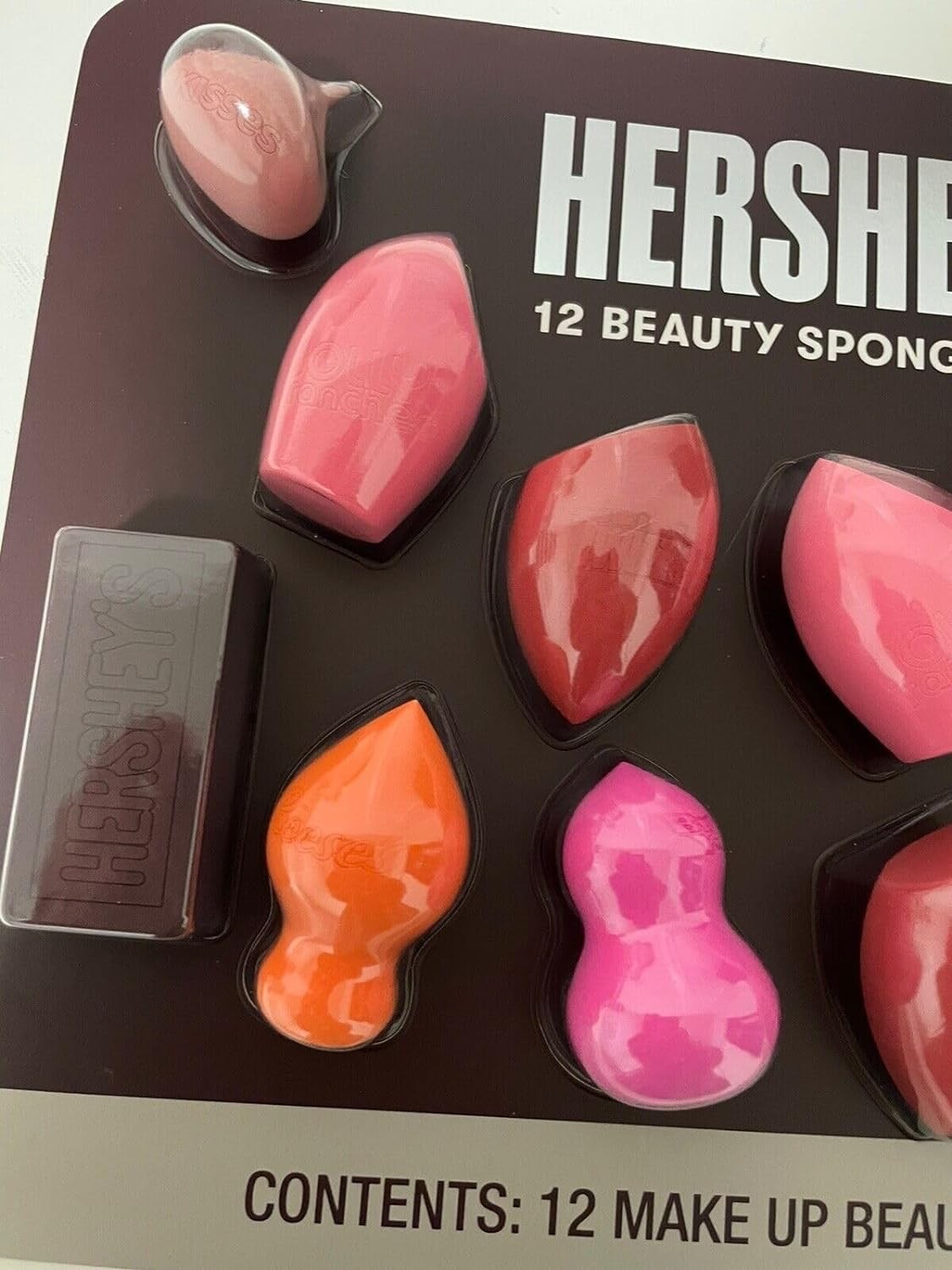 ฟองน้ำแต่งหน้า HERSHEY 12 Make-Up Beauty Sponges