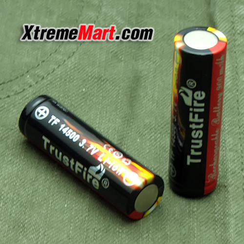 แบตเตอรี่ชาร์จ TrustFire (แท้) 14500 3.7V 900mAh (ราคาต่อก้อน)