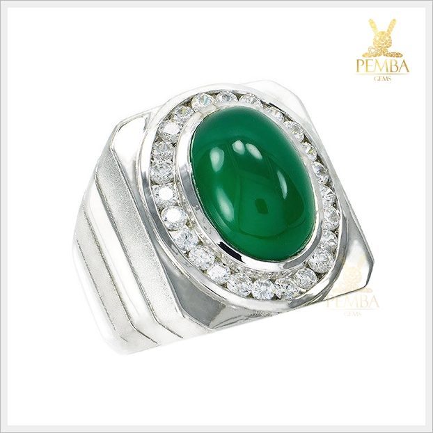 แหวนโมราแท้ เงินแท้925 ล้อมเพชรCZ งดงาม สวมใส่โดดเด่นเต็มๆ นิ้ว