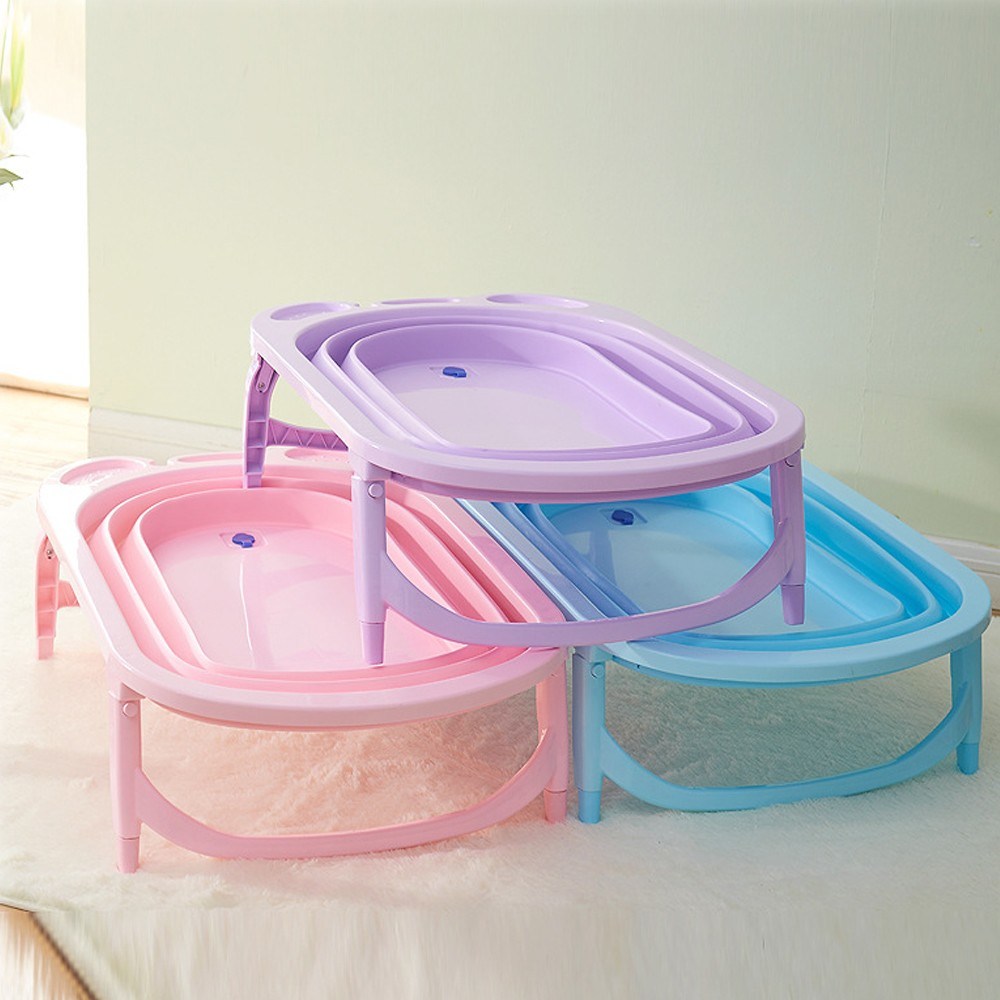 อ่างอาบน้ำพับได้สำหรับทารกและเด็กเล็ก Baby 'n Goods Save Space & Compact Bath Tub