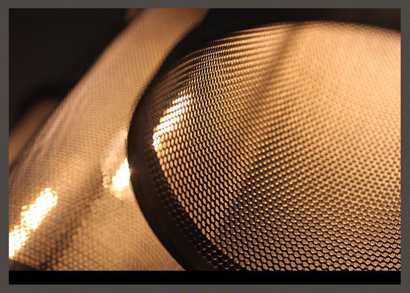 โคมไฟแขวนเพดานทรงกระบอกตาข่ายเหล็กสีดำสไตล์ลอฟท์ [RI-10]