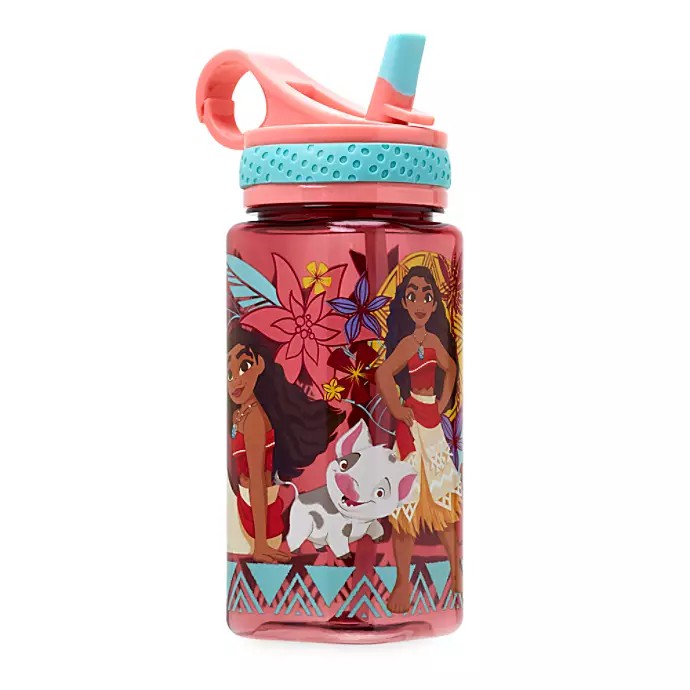 กระติกน้ำแบบหลอดดื่มสำหรับเด็ก Disney Moana Water Bottle with Built-In Straw (2019)
