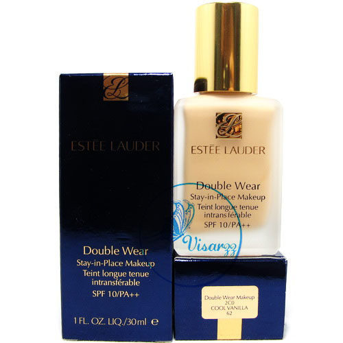 (#Cool Vanilla ลดมากกว่า 35%) Estee Lauder Double Wear Stay-in-Place Makeup SPF10/PA++ 30 mL # 2C0 Cool Vanilla 62 ผิวขาว-ขาวเหลือง