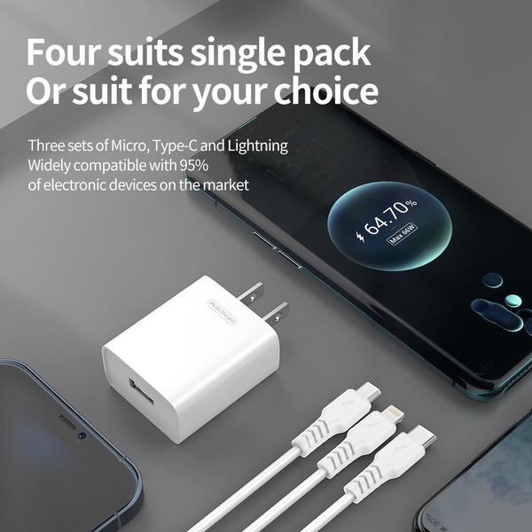 ชุดชาร์จเร็ว Sendem 2.4A Smart adapter kit SDM-C68