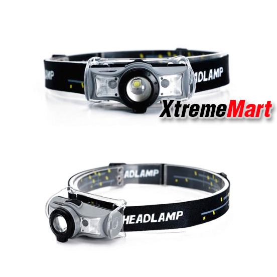 ไฟฉายคาดหัวซูมได้ หลอด LED XM-L2 + Red LED x 2 มีระบบมือโบกเปิด-ปิด USB Rechargeable Mini Headlight (ชุดละ)