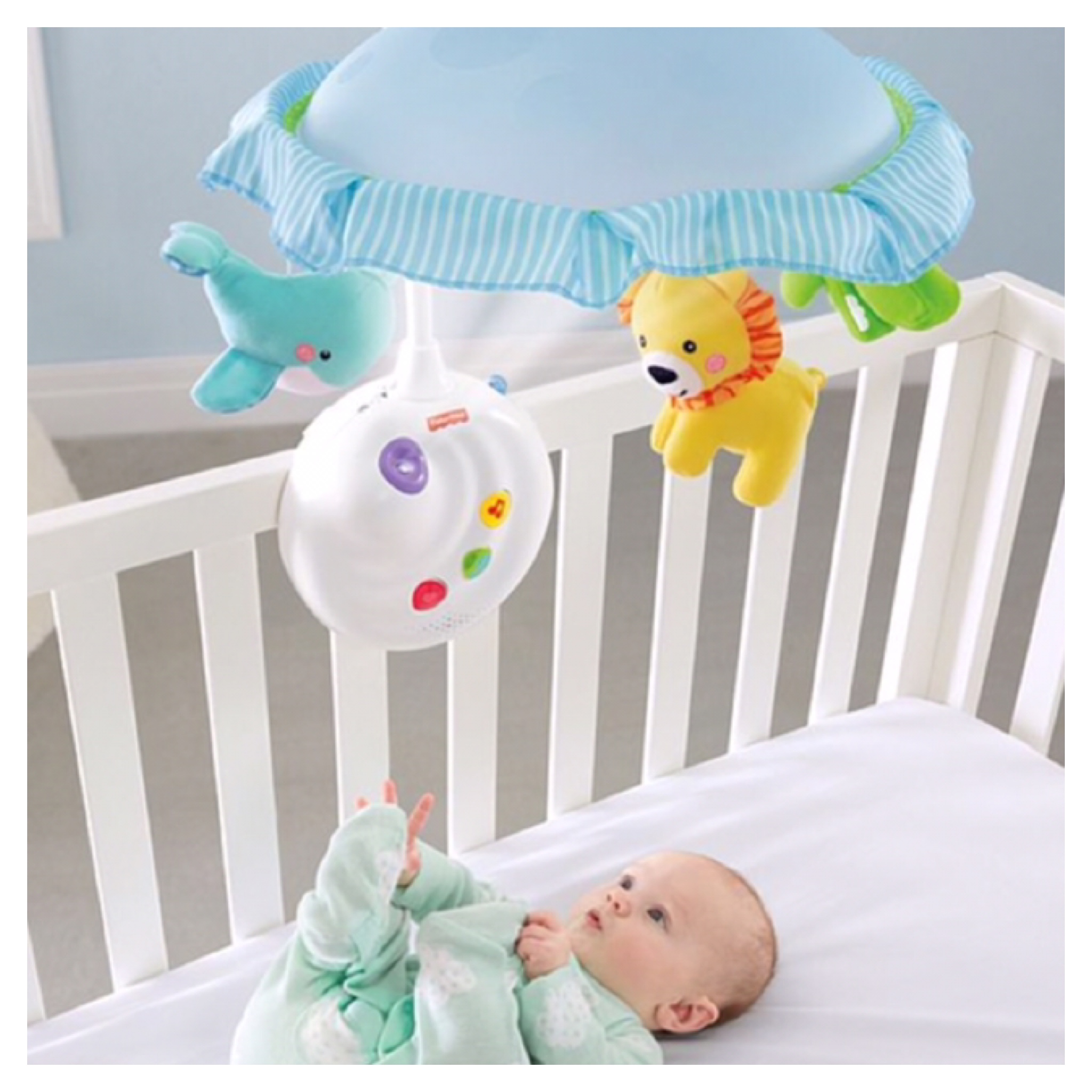 โมบายเสริมพัฒนาการพร้อมโปรเจคเตอร์ฉายภาพ Fisher-Price 2-in-1 Projection Mobile - Precious Planet