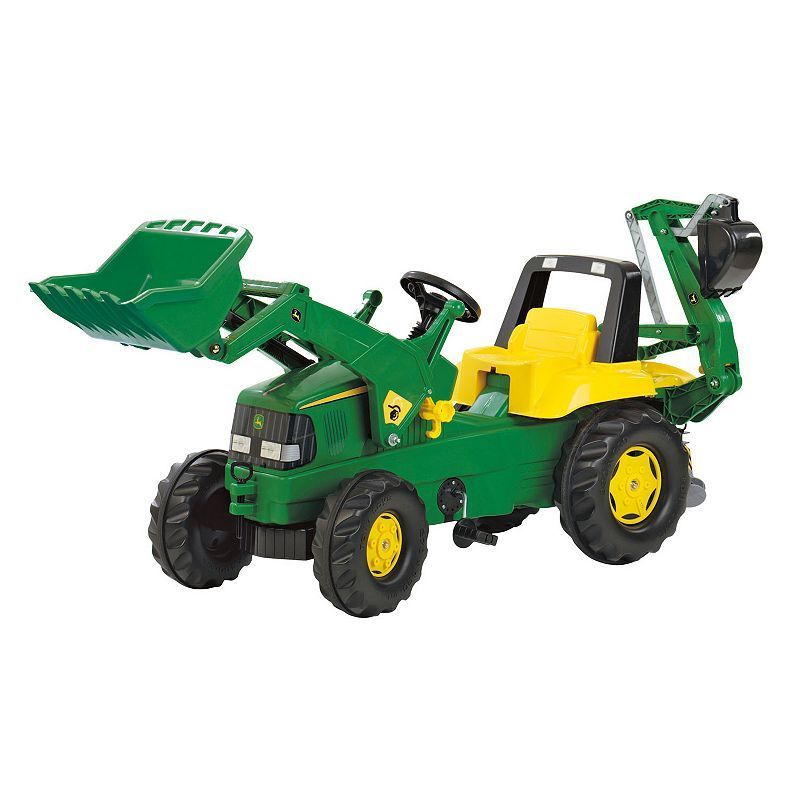 รถตักดินแบบขาถีบสำหรับเด็ก Rolly John Deere Backhoe Loader Ride-On