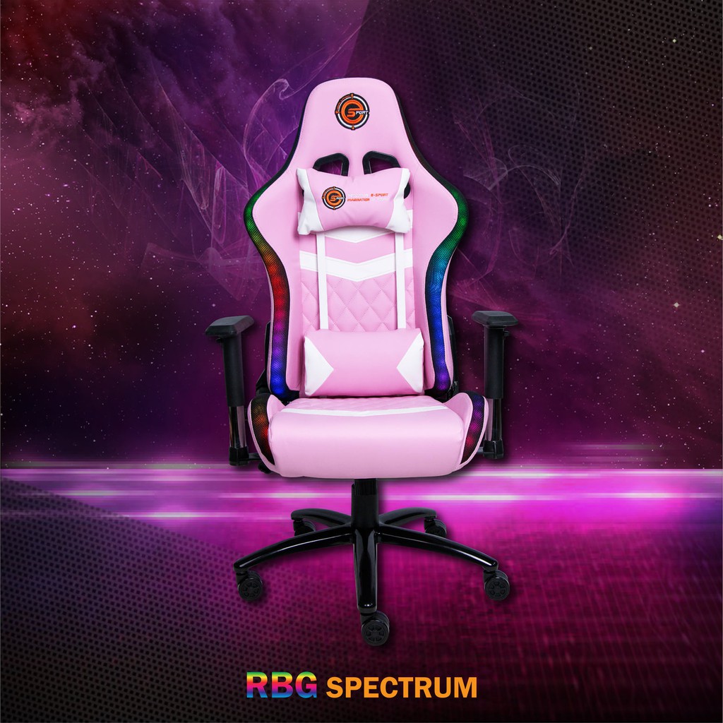Neolution E-Sport Twilight RGB PINK Gaming Chair เก้าอี้เกมมิ่ง สีชมพู มีไฟ รับประกัน 1 ปี