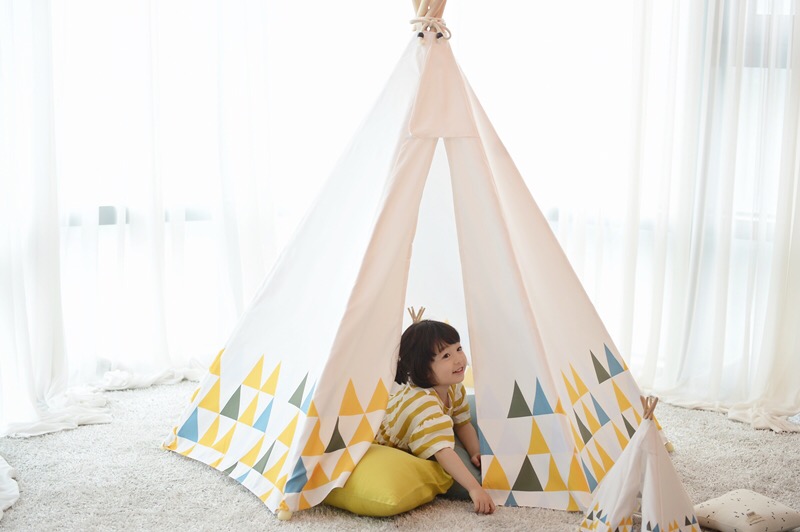 บ้านจำลองทรงเต๊นท์อินเดียนแดงสำหรับเด็ก LOOKA Tent (Little Scandy)