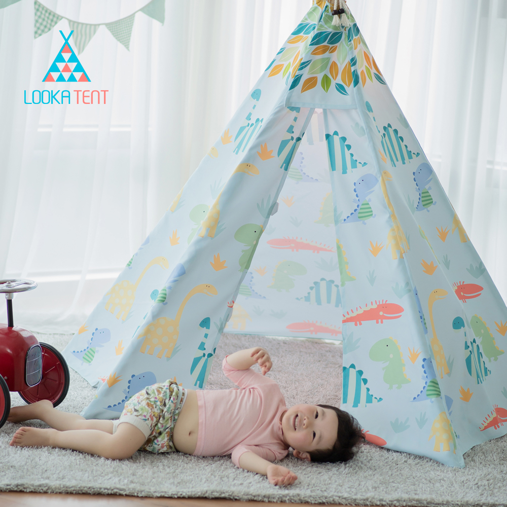 บ้านจำลองทรงเต๊นท์อินเดียนแดงสำหรับเด็ก LOOKA Tent (Jurassic Park)