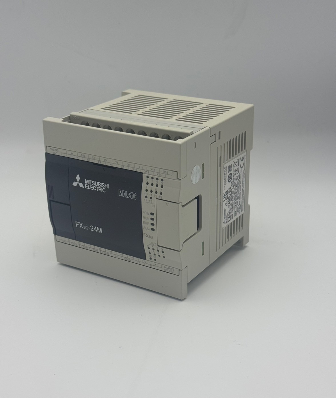 MITSUBISHI PLC MODEL:FX3G-24MR/ES-A 14 Inputs, 10 Outputs, Relay