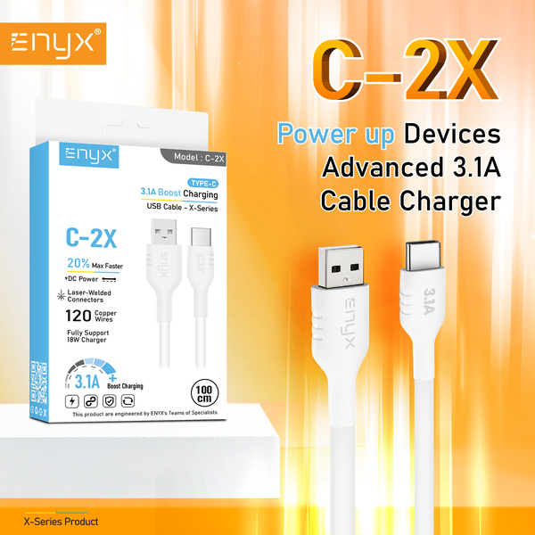 สายชาร์จ ENYX C-2X ชาร์จเร็ว 3.1A Boost Charging ชาร์จเร็ว 18W