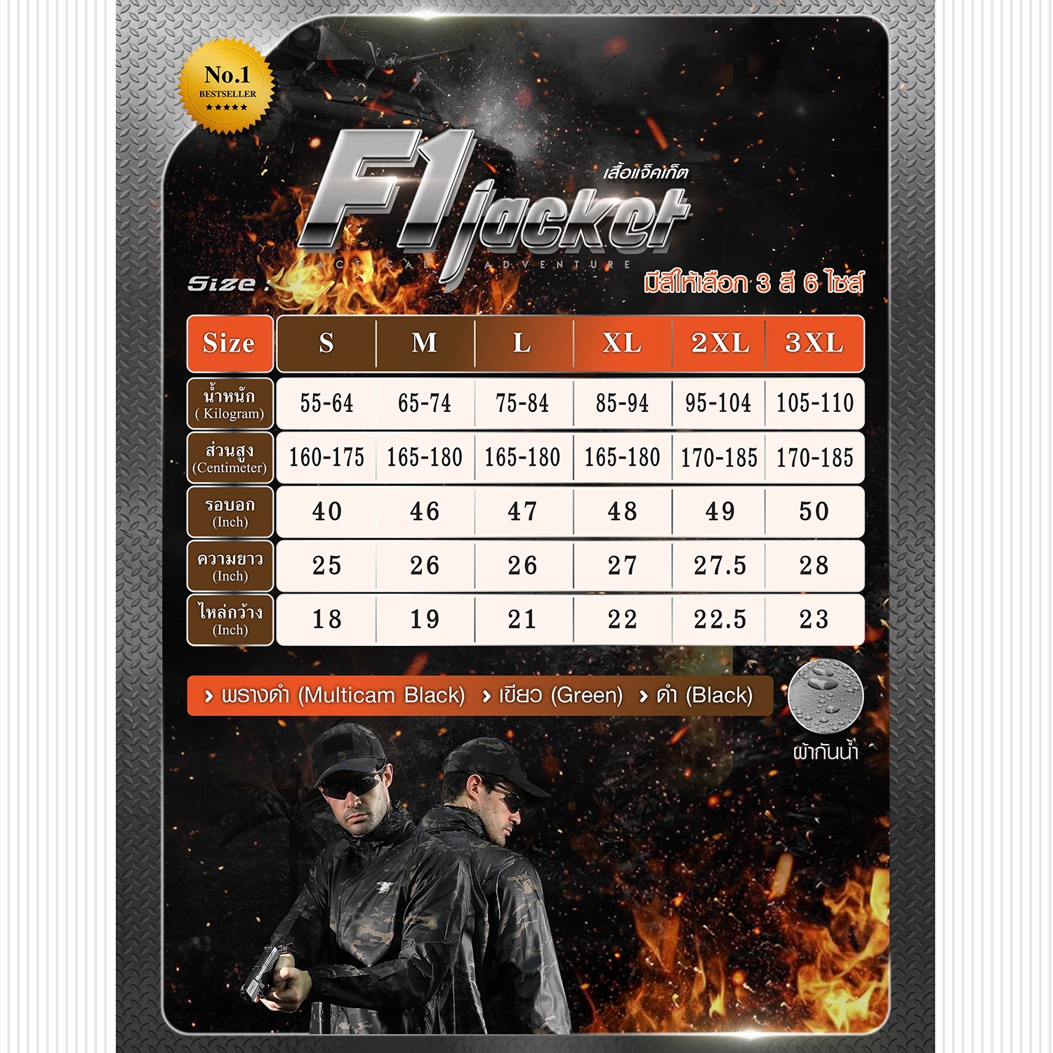 เสื้อแจ็กเก็ต F-1 (K0380)