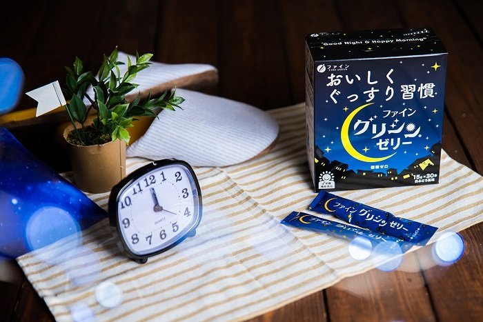 (แบ่งขาย 6 ซอง) Fine Glycine Jelly, GABA, Theanine Fine Japan วิตามินเยลลี่รสองุ่น ช่วยการนอนหลับ ทำให้คุณพักผ่อนอย่างมีประสิทธิภาพ ตื่นมาแบบสดใสกับวันใหม่ กระปรี้กระเปร่า ไม่ดูอ่อนเพลีย
