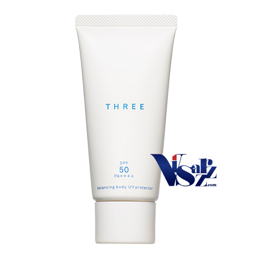 Three Balancing Body UV Protector SPF50 PA++++ 80mL ป้องกันแสงแดดอย่างเหนือชั้นด้วยสารสกัดจากธรรมชาติ มาพร้อมกับคุณสมบัติ Waterproof โดนน้ำแค่ไหนก็ไม่หลุด และยังช่วยบำรุงผิวทุกครั้งที่ใช้ให้ชุมชื้นไม่แห้งกร้าน พร้อมกลิ่นอโรม่าผ่อนคลาย