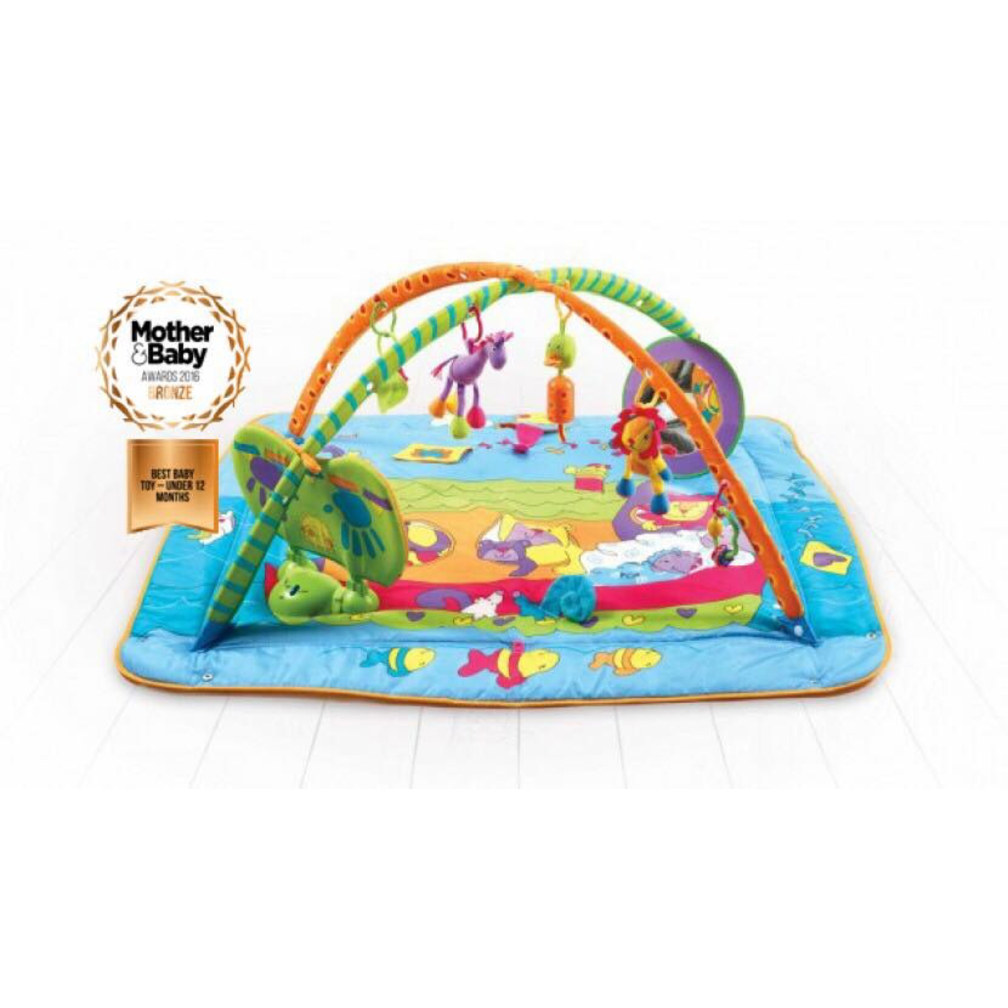 เพลย์ยิมพร้อมของเล่นเสริมพัฒนาการ Tiny Love Gymini Kick & Play (Blue)