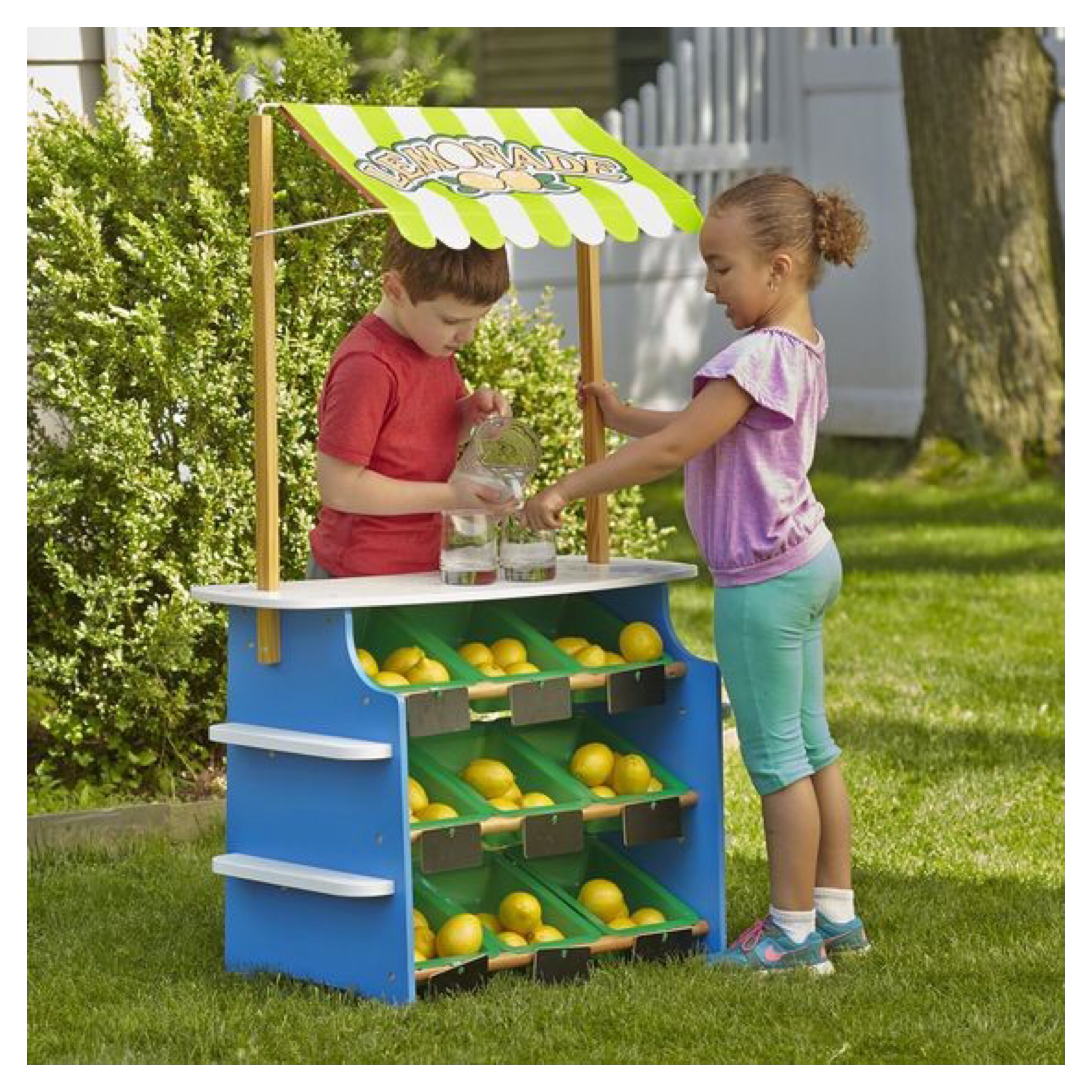 แผงจำหน่ายของชำและน้ำมะนาว Melissa & Doug Grocery Store / Lemomade Stand