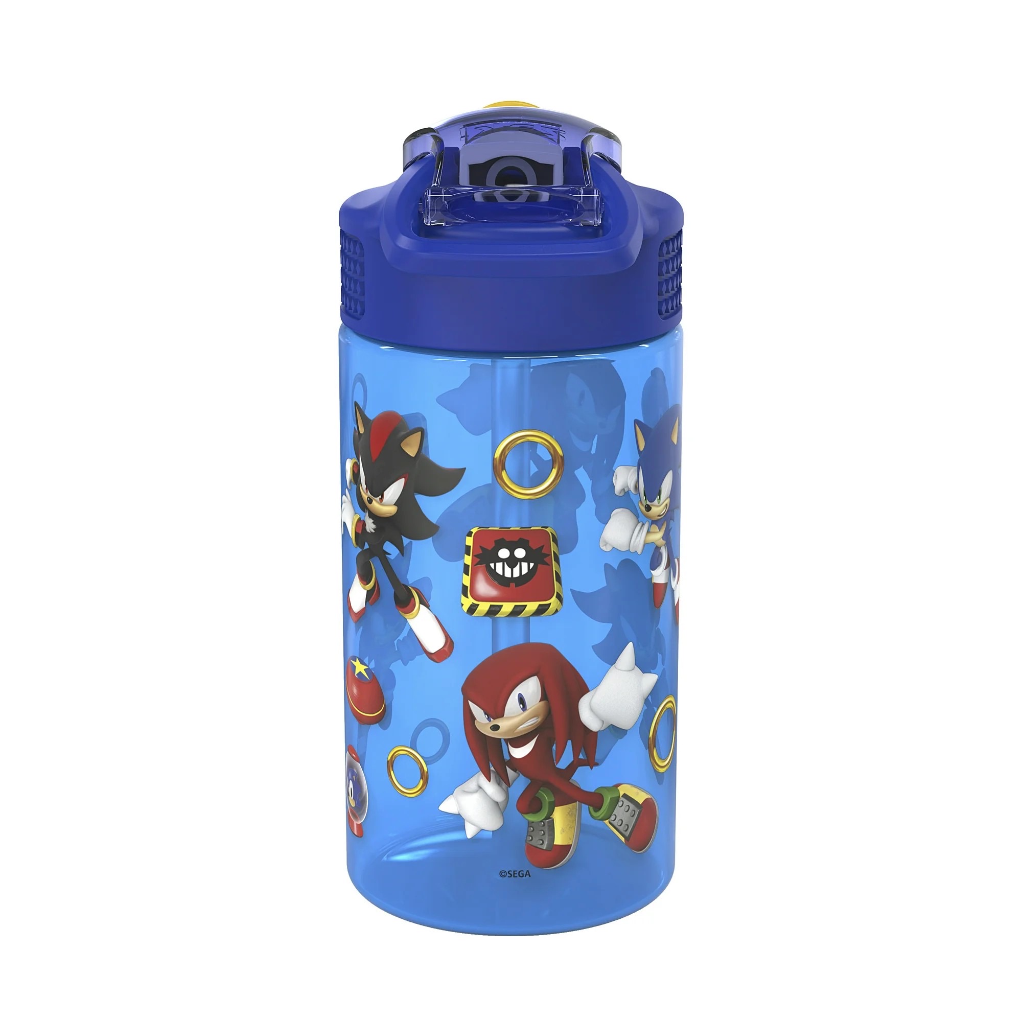 กระติกน้ำพร้อมหลอดดื่มสำหรับเด็ก Zak! Sonic 16 Oz. Reusable Water Bottle with Straw