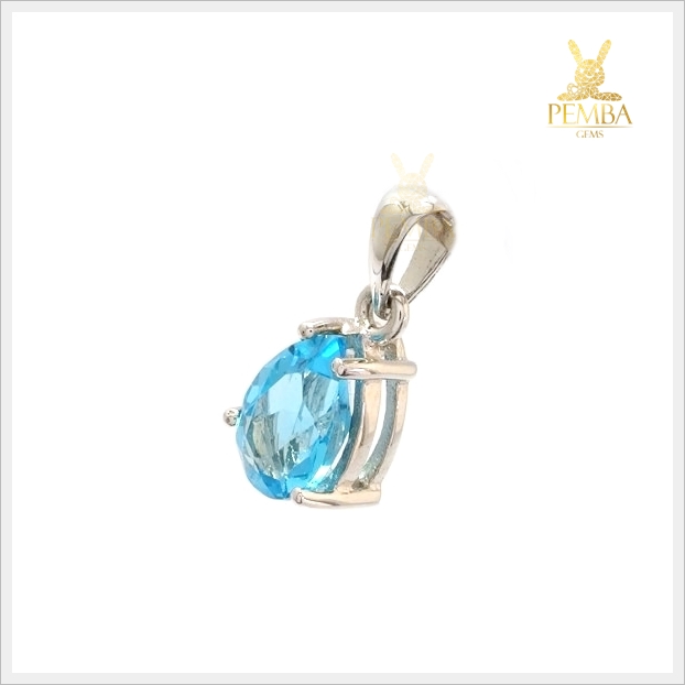 จี้โทปาส เงินแท้ จี้พลอยแท้