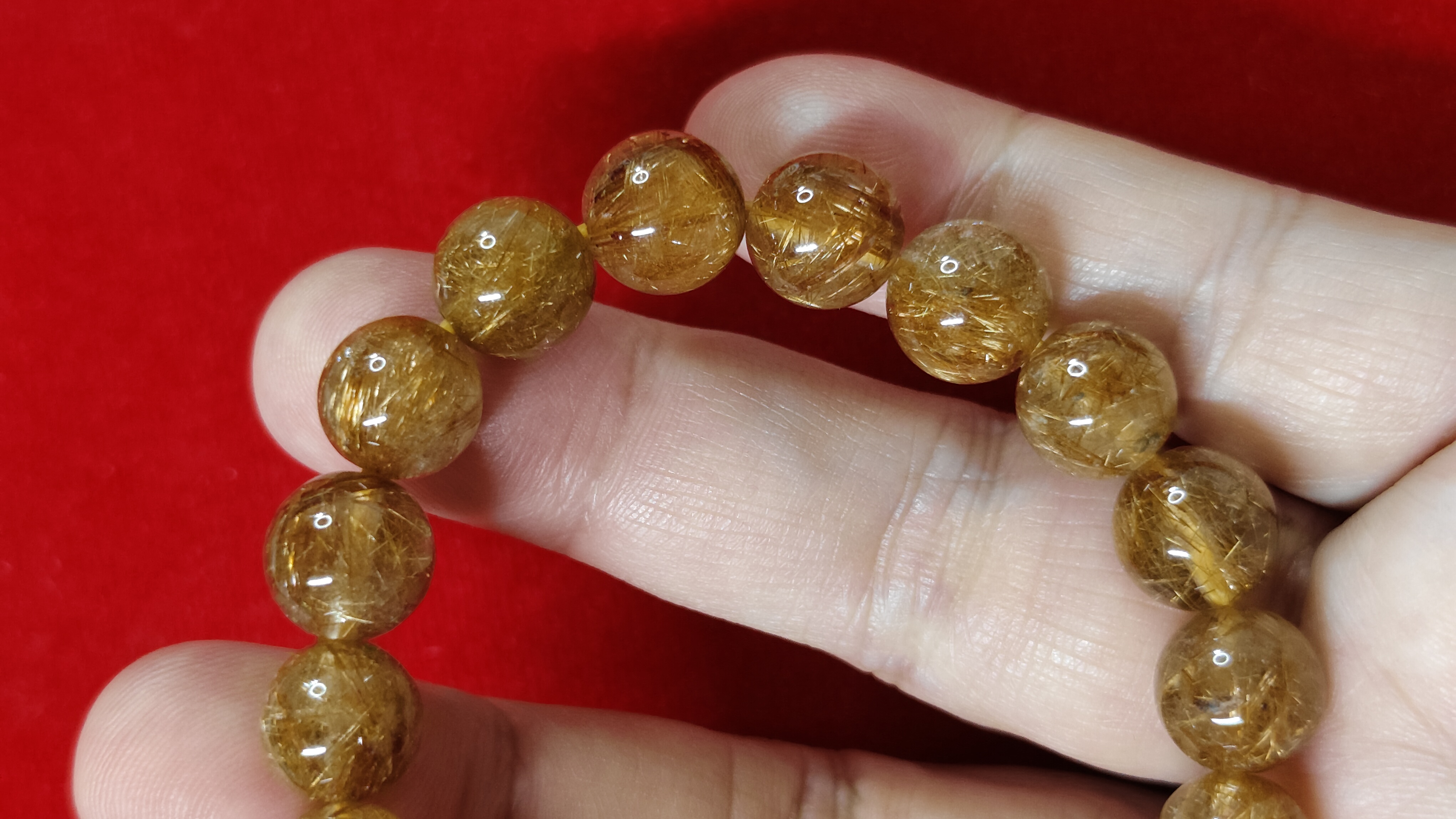 #ข้อมือหินไหมนาค รหัสbh-0054