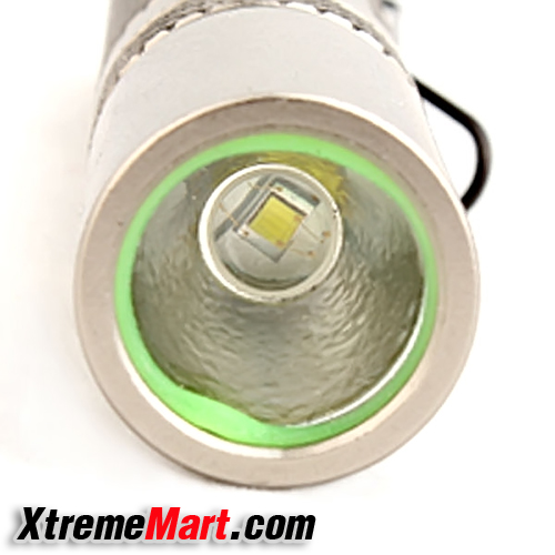 ไฟฉาย AKORAY K-102 Mini Cree XR-E Q5 150LM 3-Mode White Light Flashlight - Silver (1 x AAA)