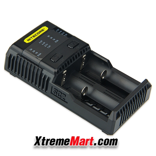 เครื่องชาร์จ Nitecore SC2 Superb Charger ชนิด 2 ราง แยกชาร์จอิสระ เป็นรุ่นชาร์จไฟ 3A ช่วยให้เต็มเร็ว สามารถชาร์จผ่าน USB ได้