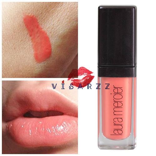 (Tester) Laura Mercier Lip Glace 2.8 g # Nectar สีส้มพีชอมชมพู เพิ่มความแวววาวให้ริมฝีปาก อวบอิ่มน่าสัมผัส