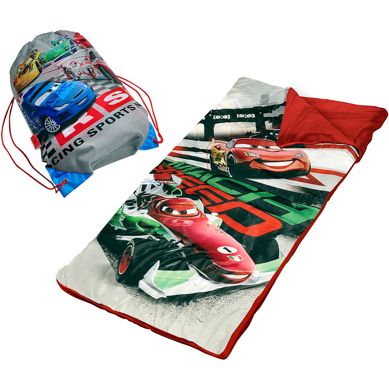 ชุดที่นอนสำหรับเด็กพร้อมกระเป๋าบรรจุ Disney Sleeping Bags & Nap Pads (Cars)