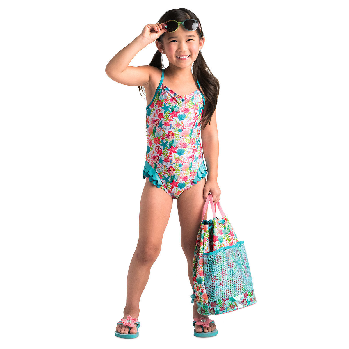 ชุดว่ายน้ำสำหรับเด็ก Disney Swimsuit for Girls (Ariel)