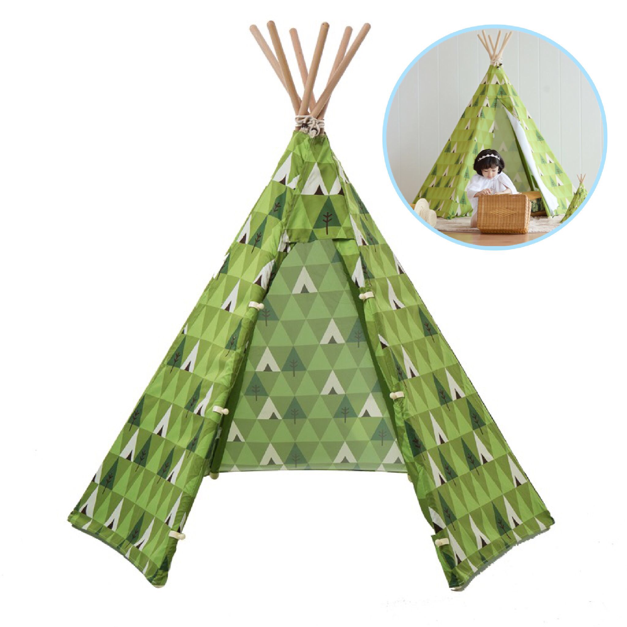 บ้านจำลองทรงเต๊นท์อินเดียนแดงสำหรับเด็ก LOOKA Tent (Theme Forest)