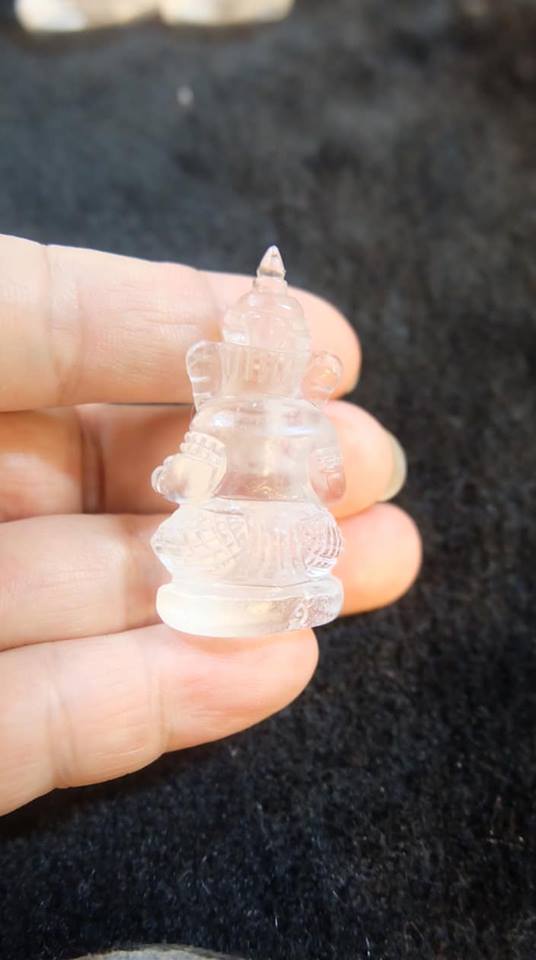 พระพิฆเนศ แกะสลักจากโป่งข่าม (สูง2นิ้ว) (ขายปลีก ขายส่ง)