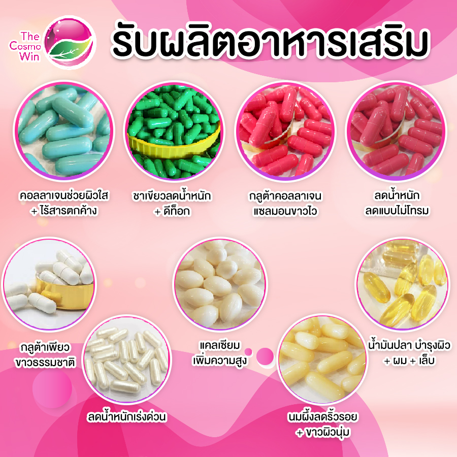 รับผลิตอาหารเสริม